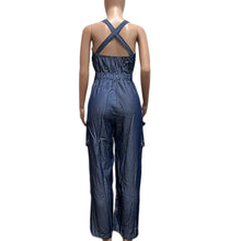 画像をギャラリービューアに読み込む, Overall Cargo Denim Pants
