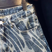 Load image into Gallery viewer, Zipper Fly Stonewashed Casual Patchwork Jeans
