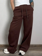 Load image into Gallery viewer, Women Tracksuits Winter Fleece Sweatsuit Brown Warm Crop Zipper Hoodies And Sweatpants Set For Women 2 Piece Velvet Pants Sets
