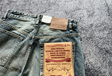 Load image into Gallery viewer, 14OZ American vintage  red ear high-end loose straight leg denim pants
