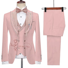 Load image into Gallery viewer, 3-Piece Jacket Vest Pants Suit
