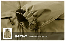 Load image into Gallery viewer, Winter Coat Men Windbreakers Waterproof Jackets Hoodies Male Outerwear Multi-pocket Motorcycle Cargo Coats Parkas Men Clothing
