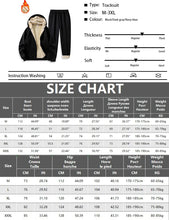 Load image into Gallery viewer, Men's Suit Two-Piece Tracksuit Plush Thickened Warm Sports Jacket+Trousers Sports Suit Winter Outdoor Casual Hoodie Sportswear
