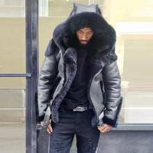 Load image into Gallery viewer, Men's  Faux Leather European and American Coat
