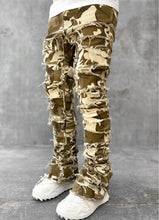Load image into Gallery viewer, American  Stretch Patch Denim Straight-Leg Pants
