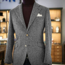 Load image into Gallery viewer, Men's Herringbone Slim Fit Suit Jacket
