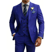 Load image into Gallery viewer, Mens 3 Piece Slim Fit Double Breasted Suit
