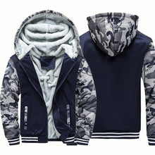 Load image into Gallery viewer, Men's Camouflage Fleece Thicken Hooded Jackets
