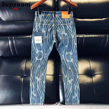Load image into Gallery viewer, Zipper Fly Stonewashed Casual Patchwork Jeans
