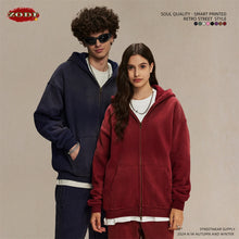 Lade das Bild in den Galerie-Viewer, ZODF  Retro  Men Spray-Dyed Zipper Hoodies Unisex
