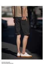Load image into Gallery viewer, Men's Fashion Denim Shorts Summer Ripped Casual Denim Knee Length Solid Jeans Shorts White Classic Jeans Shorts Y2k Streetwear
