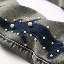 Load image into Gallery viewer, Men's Pearl Boot Cut Denim Jeans

