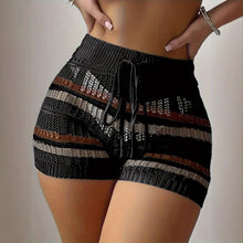 Load image into Gallery viewer, Fashion Elegant Striped Knit Shorts
