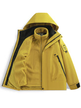 Load image into Gallery viewer, Men's 3-in-1 Jacket with Removable Fleece Liner, Waterproof Windproof Coat for Hiking, Camping, Travel and Daily Outdoor Use
