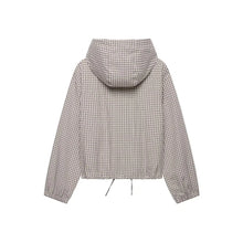Load image into Gallery viewer, Women's Plaid Hooded  Elegant  Jacket
