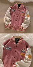 Load image into Gallery viewer, Men Baseball  Embroidered Letters Corduroy Loose Jacket

