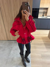 Load image into Gallery viewer, Women's Fashion Drawstring  Lapel Long Sleeve Single-Breasted Slim Coat Jacjket
