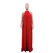 Load image into Gallery viewer, High Neck Sleeveless Wide Leg Jumpsuit
