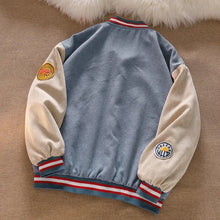 Load image into Gallery viewer, Men Baseball  Embroidered Letters Corduroy Loose Jacket
