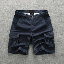 Load image into Gallery viewer, Retro Camouflage Multi-Pocket Cargo Shorts
