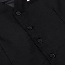 Load image into Gallery viewer, Mens Suit Vest Male Business Formal Wedding Office Birthday Party Outfit Set  Easter Church Jacket Black Waistcoat
