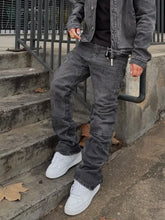 Load image into Gallery viewer, Men Vintage  Bootcut Washed Distressed High Waist  Jeans
