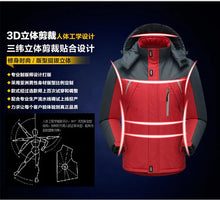 Cargar imagen en el visor de la galería, Chaqueta reflectante de algodón grueso con forro polar para hombre, chaqueta de invierno para exteriores, cálida, para escalada, informal
