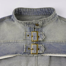 Load image into Gallery viewer, Women  Denim Y2K Aesthetic Vintage Sexy Crop Top Jacket
