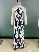 Load image into Gallery viewer, Halter Neck Casual Pants  Geometric Print Jumpsuit Party Outfits For Women
