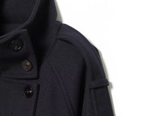 Load image into Gallery viewer, Women's  Double Breasted Lace Up Stand Collar Belt Decoration Jacket
