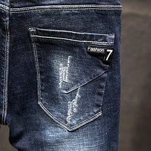Load image into Gallery viewer, Ripped Jeans Men Slim-fit Denim Pants
