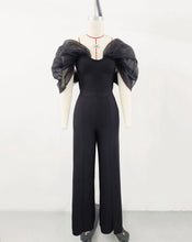 Load image into Gallery viewer, Jumpsuits Women Elegant Luxury Deep V Neck Sleeveless Bandage Jumpsuit Elastic Waist Long Pants Ankle length for Celebrity Party
