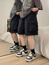 Load image into Gallery viewer, Women High Waist Cargo Shorts
