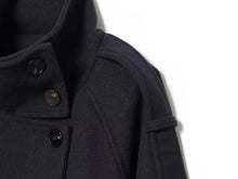 Load image into Gallery viewer, Women's  Double Breasted Lace Up Stand Collar Belt Decoration Jacket
