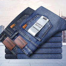 Lade das Bild in den Galerie-Viewer, WTHINLEE Four Seasons New Office Business Casual Men's Jeans American High Quality Loose Straight Retro Versatile Denim Trousers
