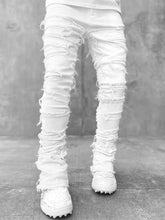 Load image into Gallery viewer, Men's  Patchwork Creative Tassels Decoration Straight Denim Jean
