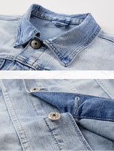 Load image into Gallery viewer, Spring Autumn Denim Suit Men's Slim Micro-stretch Two-piece Spring and Autumn Jacket Jeans
