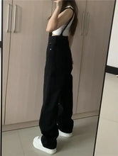 Load image into Gallery viewer, Ulzzang High Street Ins Letter Loose Retro Overalls Chic Girls
