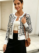 Load image into Gallery viewer, Women`s Knitted  Retro Geometric Pattern Casual Office Jacket
