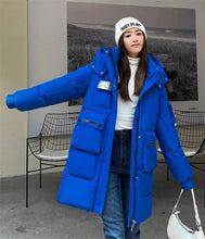 Load image into Gallery viewer, Parka Down Cotton Loose Hooded Long Coat
