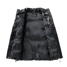 Load image into Gallery viewer, Men Winter Glossy Vest Clothing Male Zipper Vest Jackets Casual Men's Waistcoat Winter Windproof Coats Vest Men's Puffer Vest
