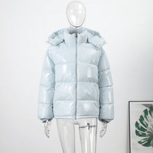 Load image into Gallery viewer, Women's  Hood Casual Stand Collar Zipper Long Sleeve Jacket
