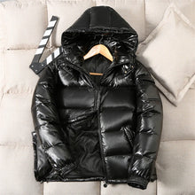Load image into Gallery viewer, Men's Cotton Padded Warm Parkas High Quality Glossy Winter Coats
