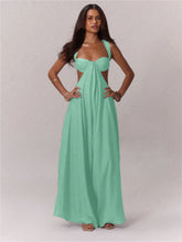 Load image into Gallery viewer, Hollow Out Slim Solid Color Sleeveless Casual Elegant Temperament Simple Jumpsuit
