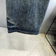 Load image into Gallery viewer, Mens Ripped Baggy Distressed Denim Straight Leg Patchwork Oversized  Jeans
