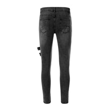 Load image into Gallery viewer, Men Slim Biker Ripped Long Denim  Skinny Jeans
