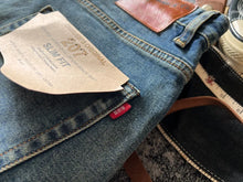 Load image into Gallery viewer, 14OZ Red Ear American Classic fit straight drum cotton ball Denim Jeans
