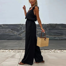 Load image into Gallery viewer, Female Jumpsuit For Women Casual Summer Solid Loose Long Pants Jumpsuit Women Bohemian Rompers Jumpsuit Overalls Female
