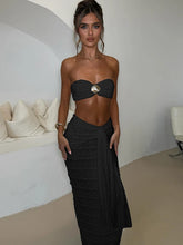 Cargar imagen en el visor de la galería, Weird Puss Elegant Women Thin Tierred See Through 2 Piece S
