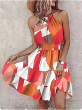 Load image into Gallery viewer, Bohemian Sleeveless Female Sexy Suspender Painted Printed Dresses
